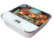 Kingfisher Jumbo Foil Containers with Lids (L25 x W24 x D5cm) pack of 4